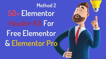 How to Import Elementor Header Kit Using Elementor JSON File