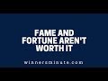Fame and Fortune Aren’t Worth It | The Winner's Minute With Mac Hammond