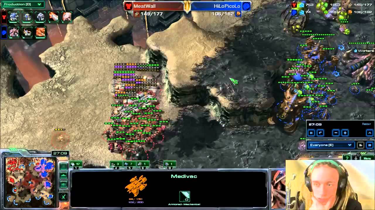 RedRipz - CasualCraft #18 - MeatWall (t) vs HiLoPicoLo (z)