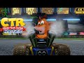 Crash Team Racing Nitro-Fueled - Crash Cove, Roo's Tubes, Mystery Caves (4K 60FPS)