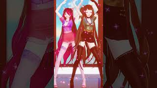🔥Neko Girl K-POP Dance💃“Deja Vu” | Chara x Frisk, Kris & Betty | Undertale Deltarune Glitchtale MMD