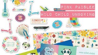 Scrapbooking - Pink Paislee Wild Child Unboxing