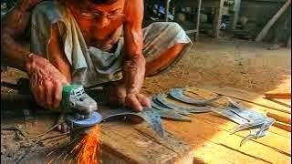 Most Satisfying ASMR Blacksmithing Ever | Handmade Sickle Forging in Indonesia Traditional Village