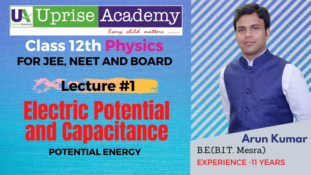 Electric Potential and Capacitance Class 12  Lecture 1 | Electric Potential Energy | Uprise Academy