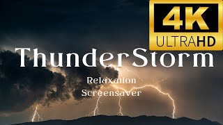 ThunderStorm 4k screensaver Relaxing theme #4kuhdvideo