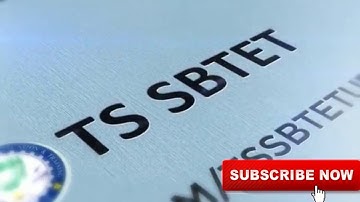 TS SBTET UPDATES channel intro