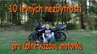 SUZUKI B-King 10 (pro mě) nejdůležitějších doplňků na motorku / 10 cheap must have accessories