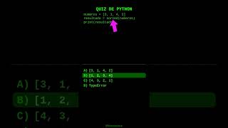 Función sorted() en Python