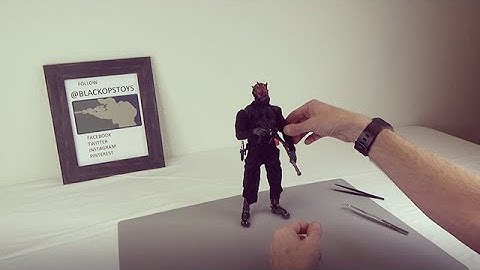 Talking Kitbashes with a 1/6 scale Custom Darth Maul Action Figure