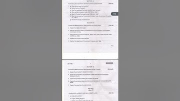 4th semester B.com Business Regulatory Framework (BRF), Model Question paper 3 | NEP | BNU