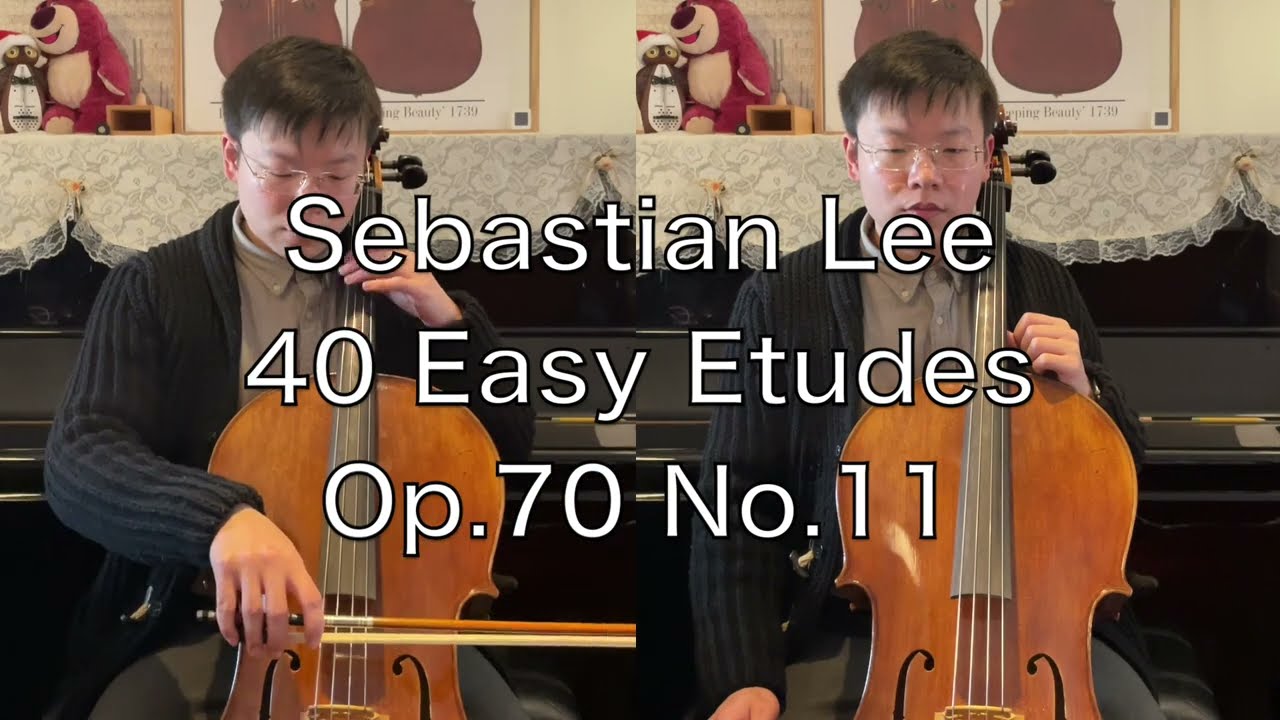S LEE 40 Easy Etudes for Cello, Op 70 No 11