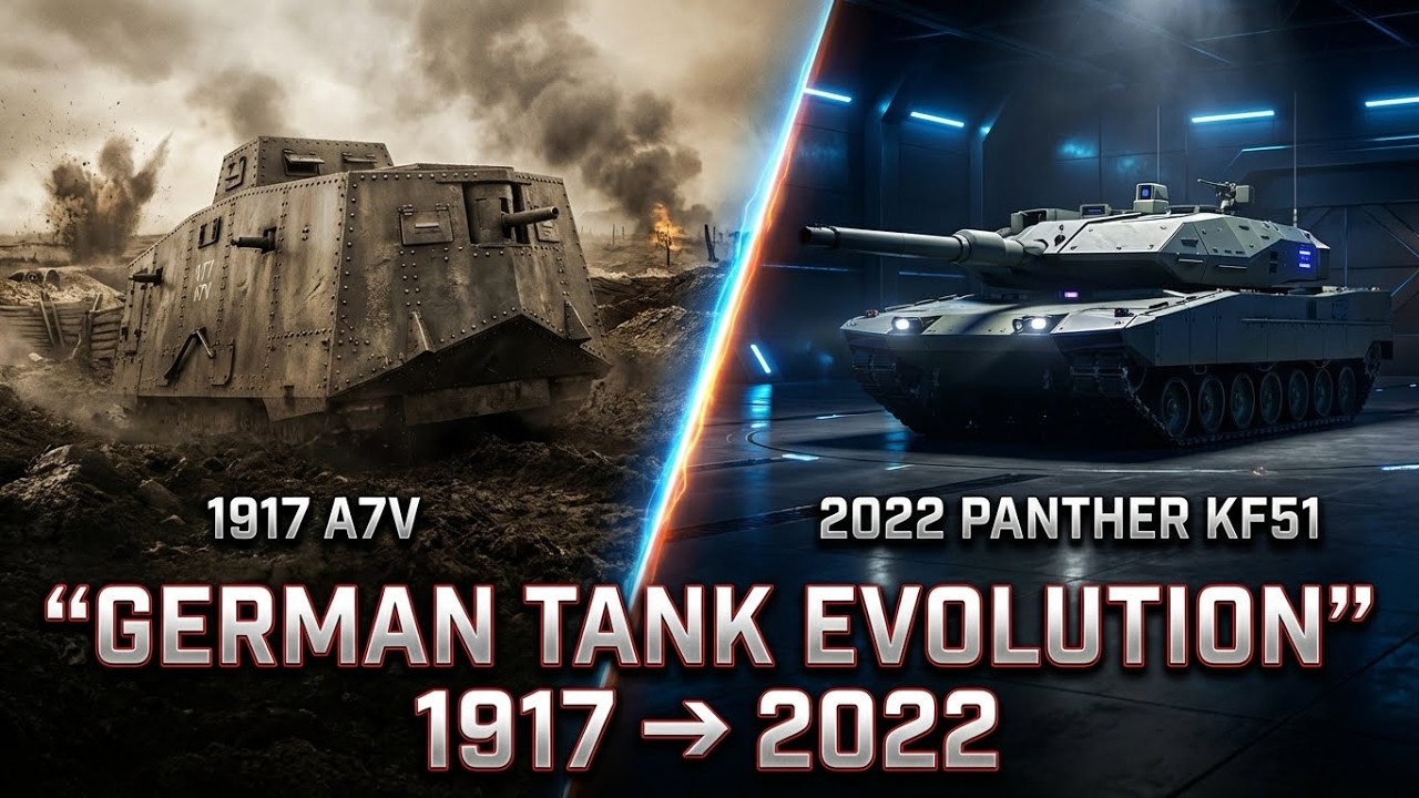 German tanks Evolution 1917 vs 2022