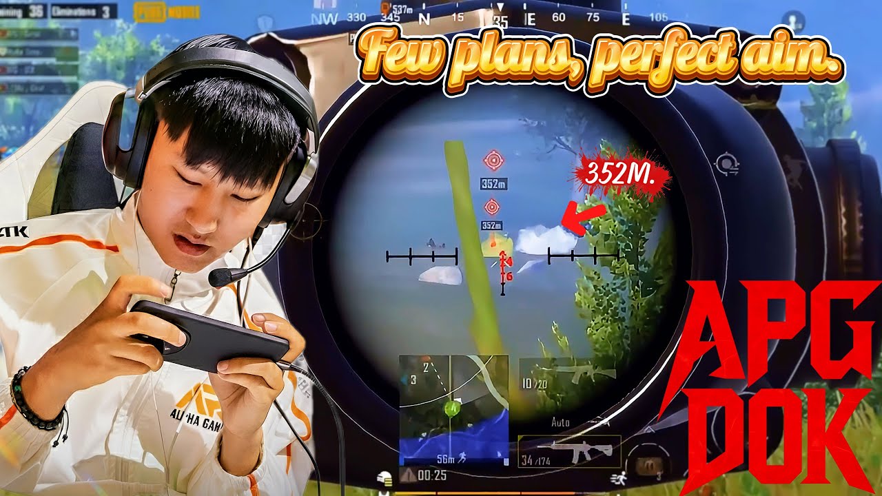 PUBG MOBILE Gameplay Full MATCH 🔥 ULTIMATE ROYAL APG DOK Few plans, perfect aim.