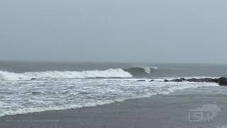 06-28-2021 Edisto Beach, SC - Tropical Storm Danny - Heavy Rains - Surf Crashing - Beachgoers