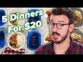 I Tried To Make 5 Dinners For 2 For Only $20 • Tasty