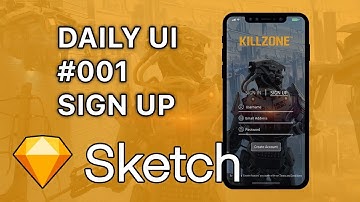 Daily UI 001 - Sign Up Page - App Design in Sketch