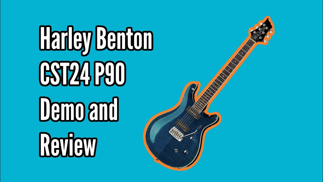 Harley Benton CST 24 P90 Ocean Flame Demo and Review - YouTube