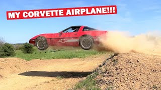 Turning My CHEAP C4 Corvette into an AIRPLANE... FT. ASKING GINA TO MARRY ME!!!