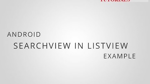 Android ListView With Search Function