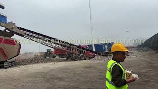 Mobile Stacker (Ship Loader) for Material Stockpiling & Handling