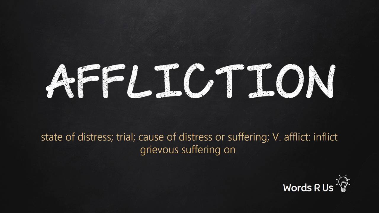 How to Pronounce AFFLICTION in American English YouTube