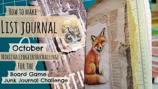 How to make a LIST JOURNAL! Great gift idea Minichallengeinthechallenge10.126