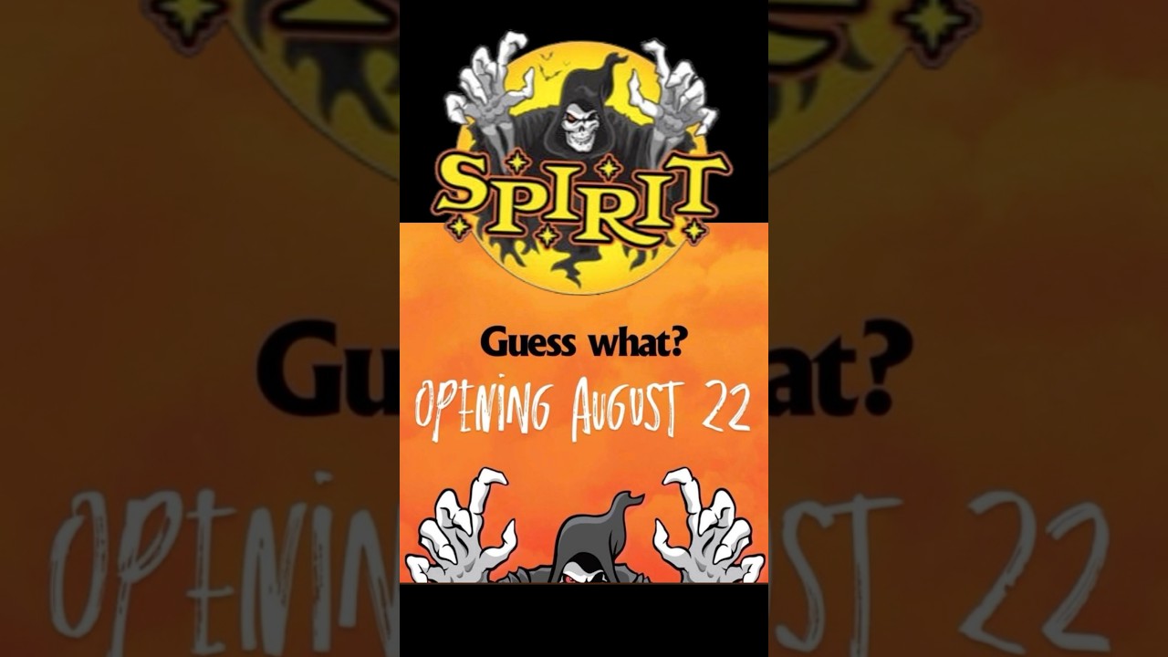 Spirit Halloween Grand Opening Day 2026 Announced ! #halloween #spirithalloween #codeorange #shorts