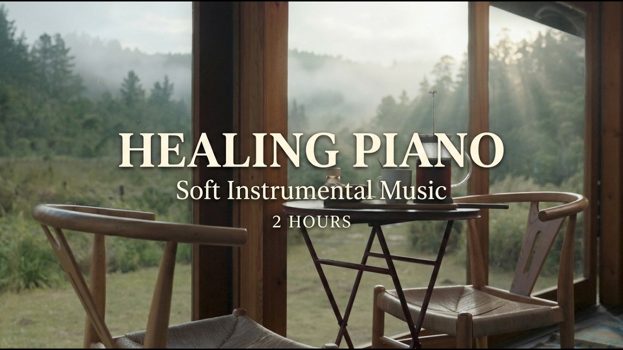 2 Hours Soft Healing Piano 🌿 Calm Instrumental Music for Relaxation & Study
