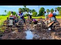 -vlog213-Let's drive a tractor to plow the sand fields in the south of the village