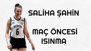 Saliha Şahin Maç Öncesi Isınma - Beşiktaş Kadın Voleybol Takımı #volleyball #salihaşahin #beşiktaş