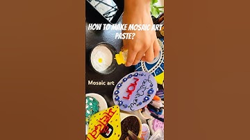 How to make mosaic art paste?#mosaic #shorts #ytshorts #youtubeshorts #short #art #artist#youtube