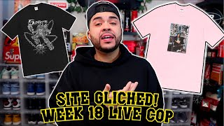 SITE GLITCHED, I COPPED Supreme Week 18 FW21 LIVE COP WINTER TEES SUCCESS