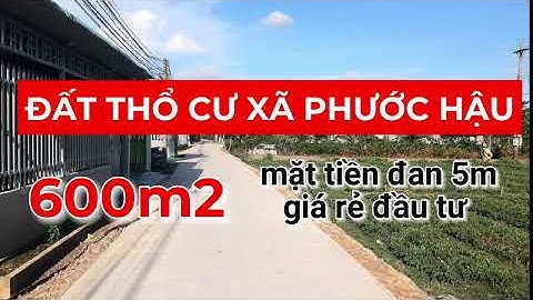 🔴 Bán đất thổ cư xã Phước Hậu Cần Giuộc giá rẻ, đường đan 5m xe hơi chạy