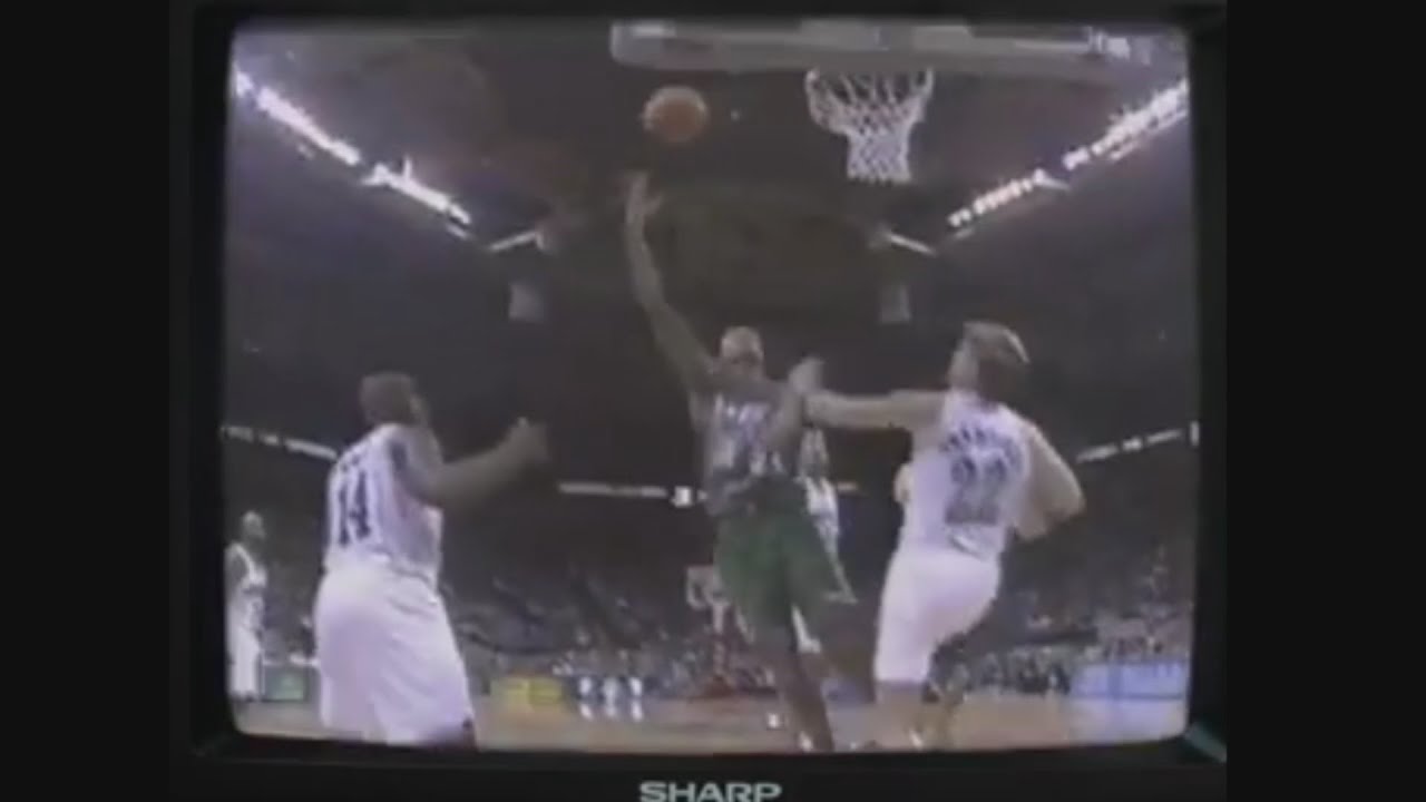 Ray Allen 22 Points @ Hornets, 1996-97. - YouTube