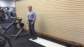 Slide Board Lateral Squat