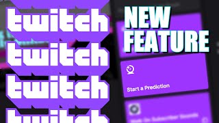 Best NEW Twitch Feature! - Twitch Predictions