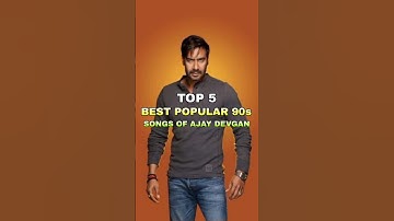 Top 5 Best Popular 90s Songs Of Ajay Devgan #bollywoodsongs #popular #top5 #trending #ajaydevgan