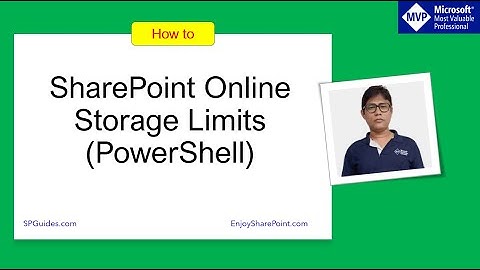 SharePoint Online storage limits + Set Storage Quota using PowerShell in SharePoint Online