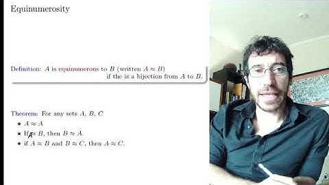 19. Set Theory. Equinumerosity