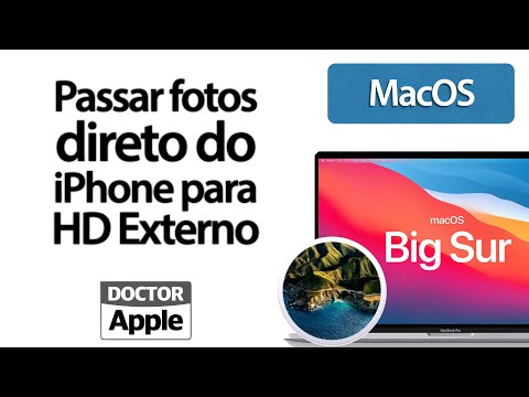 Curso Apple Mac  Passar Fotos do iPhone Direto para HD Externo