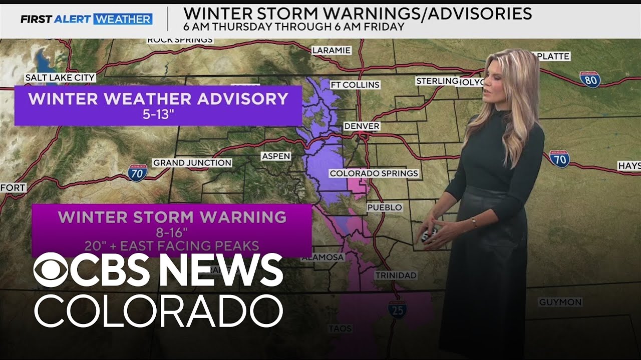 Rain and snow continue across Colorado into Friday - YouTube