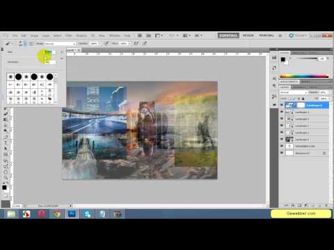 Photoshop - ში ლამაზი წარწერის და სურათის გაკეთება