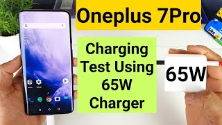 Oneplus 7pro 65w warp charging support test will it charge faster