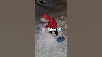 Igloo time #cute #cutebabyshorts #christmas #snowdayvibes #toddleractivities #igloo #oldies #music