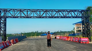 Spill Jalan Menuju Sirkuit Paser Tanah Grogot Kabupaten Paser