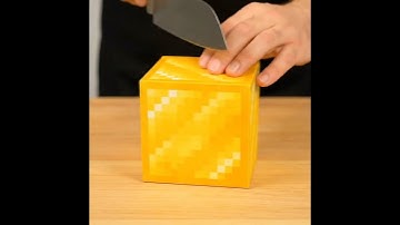 Minecraft golden block cutting 🔥 #asmrshorts #satisfying #minecraft #asmr #relaxing #animation