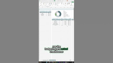 Monthly Budget Spreadsheet, Budget and Actuals Financial Planner Template