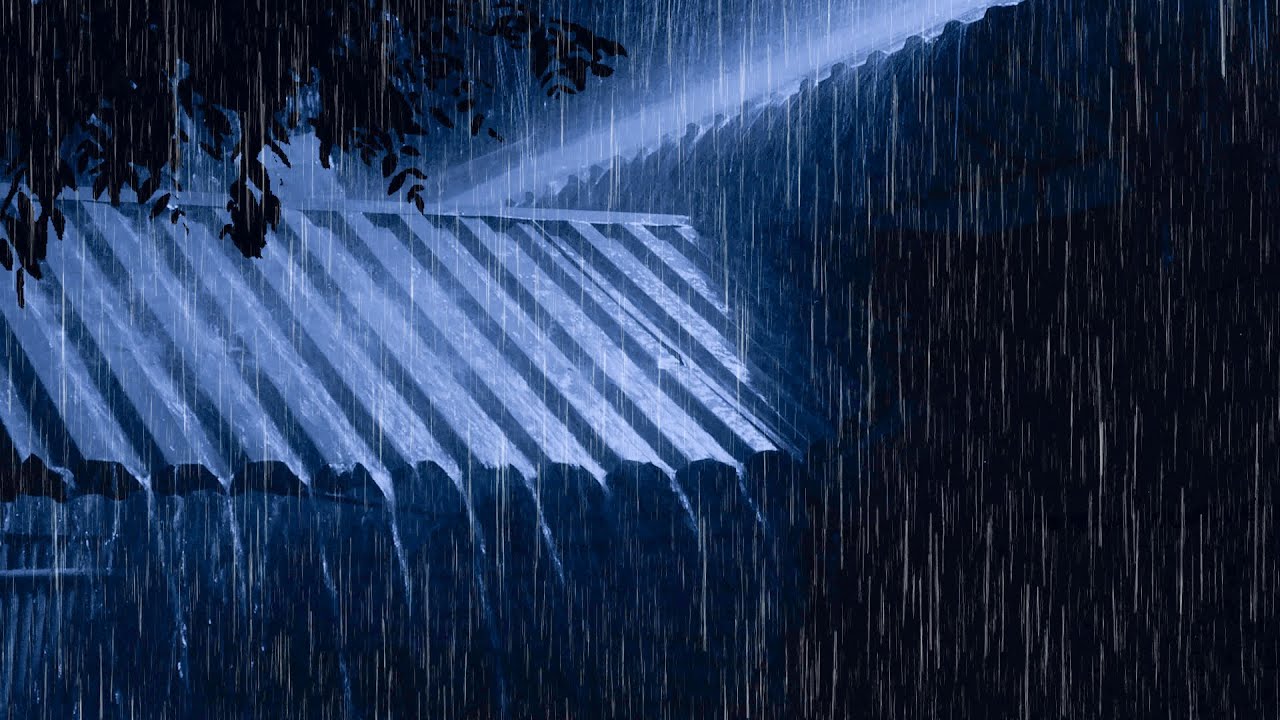 Lluvia Intensa y Truenos Profundos 🌧️ Sonido Relajante Para Dormir ...