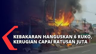 6 Ruko di Balikpapan Hangus Terbakar, Kerugian Mencapai Ratusan Juta Rupiah!