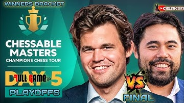 Magnus Vs Hikaru Nakamura || Champions Chess Tour Chessable Masters 2025